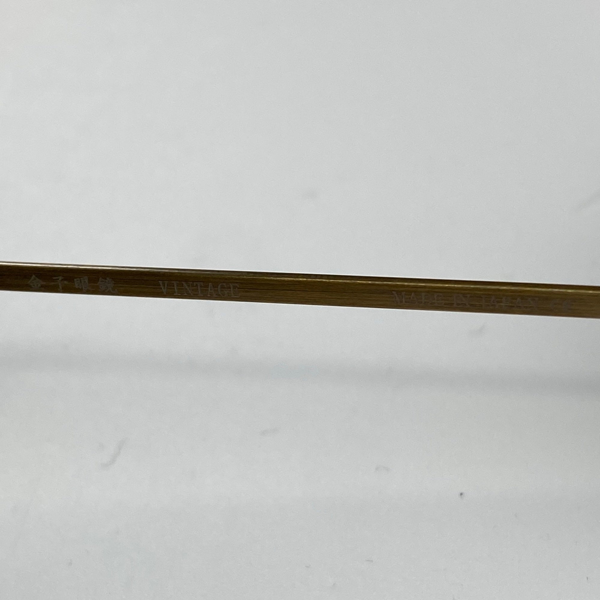 【美品】 金子眼鏡 VINTAGEライン / ティアドロップ型ハイブリッジ KV-167 度なしクリアレンズ 参考定価：40,000+tax