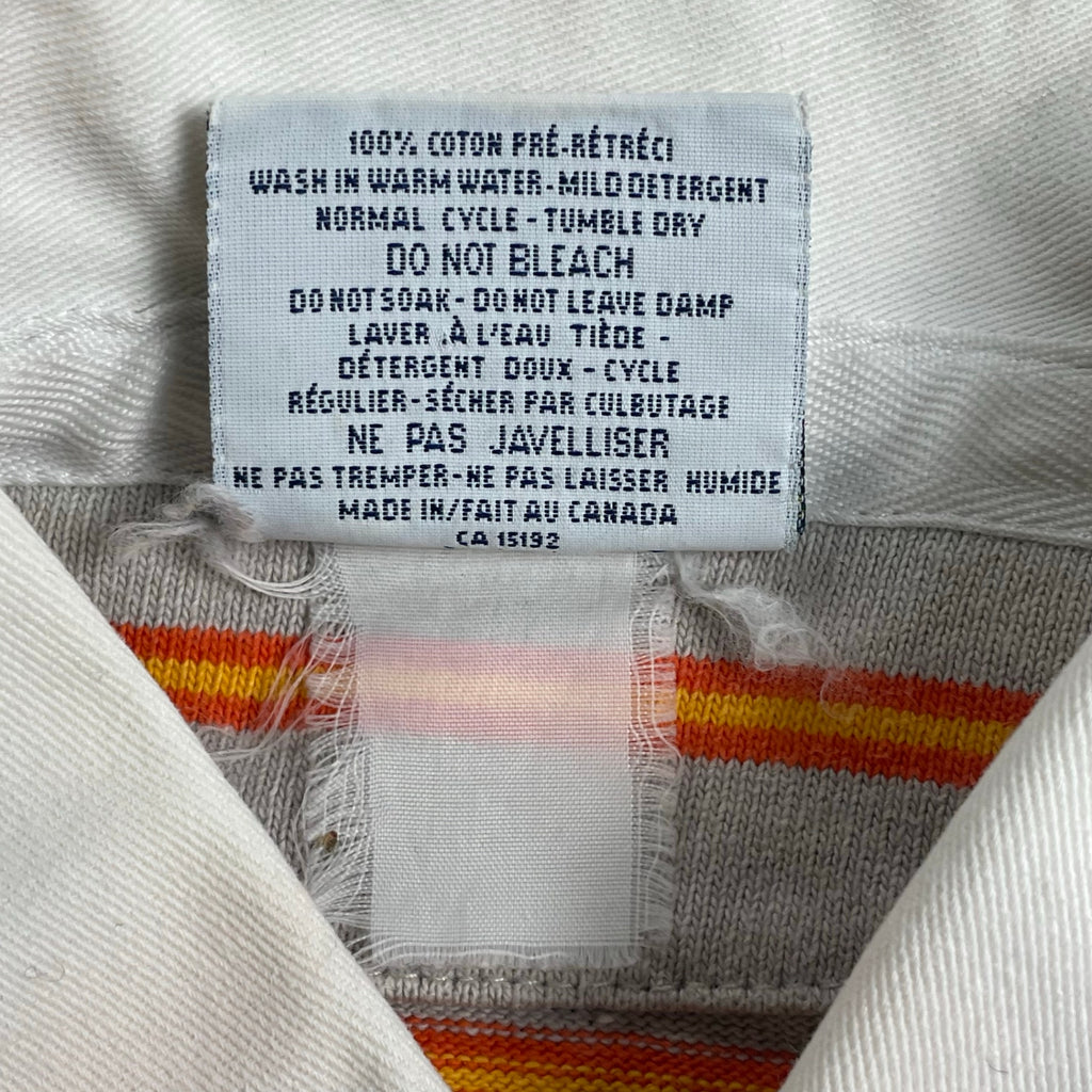 奥田民生コラボ BARBARIAN バーバリアン / ボーダーラガーシャツ 刺繍MIX MADE IN CANADA SIZE:L