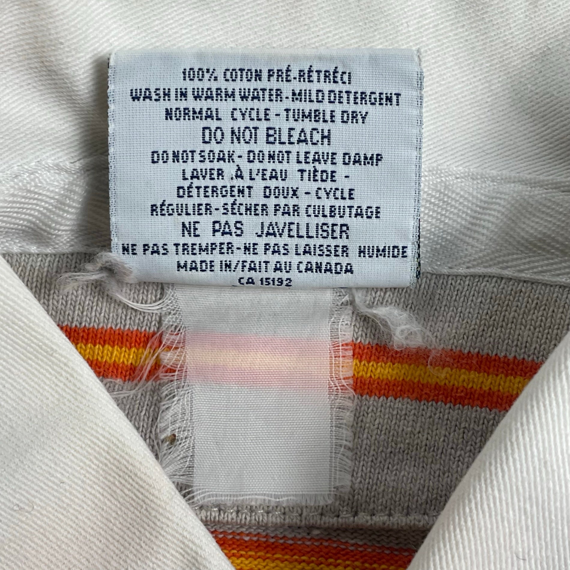 奥田民生コラボ BARBARIAN バーバリアン / ボーダーラガーシャツ 刺繍MIX MADE IN CANADA SIZE:L