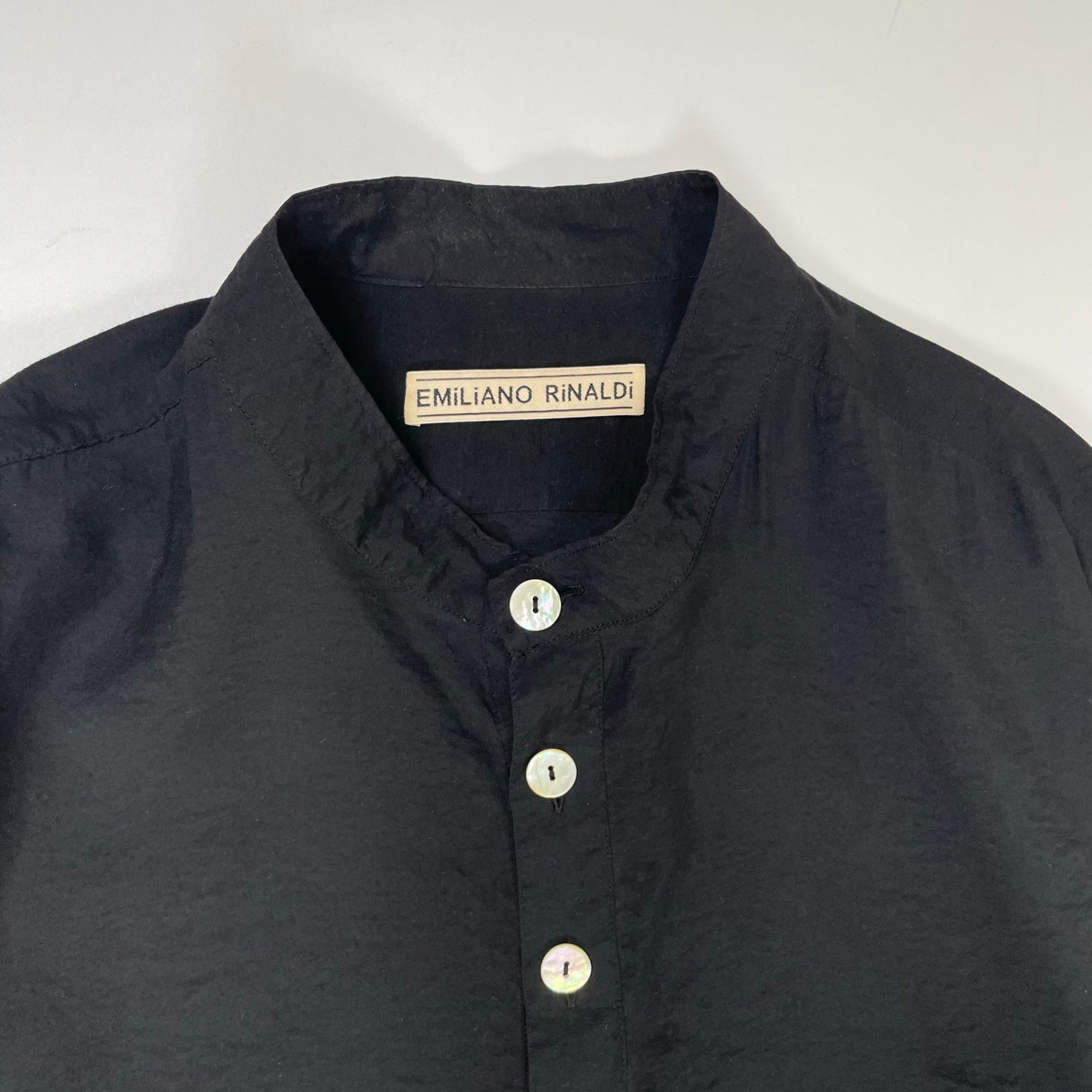 EMILIANO RINALDI / ヘンリーロングシャツ 参考定価：40,000程度 SIZE:48