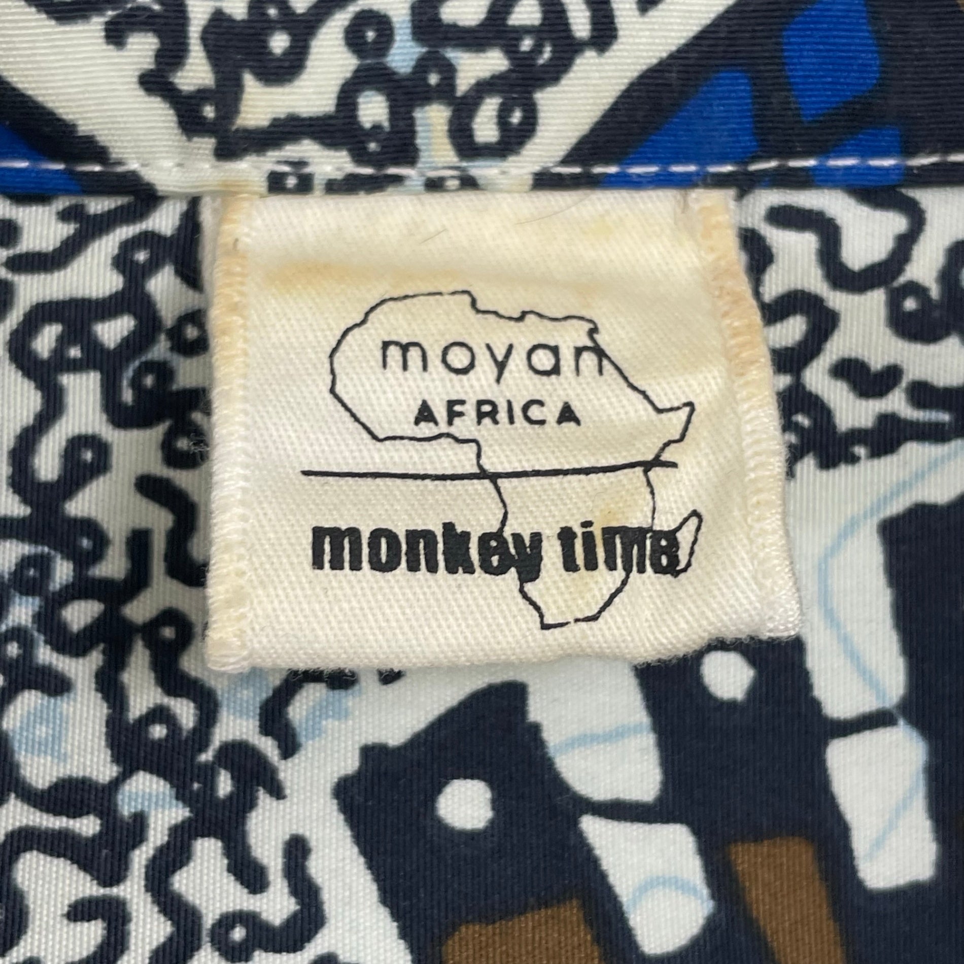 monkey time × moyan africa / コラボ AFRICAN SHIRT 参考定価：15,300+tax SIZE:S(L程度)