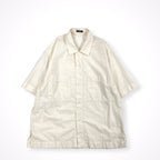 YLEVE / コットンナイロンオープンカラーシャツ 参考定価：24,000+tax SIZE:5