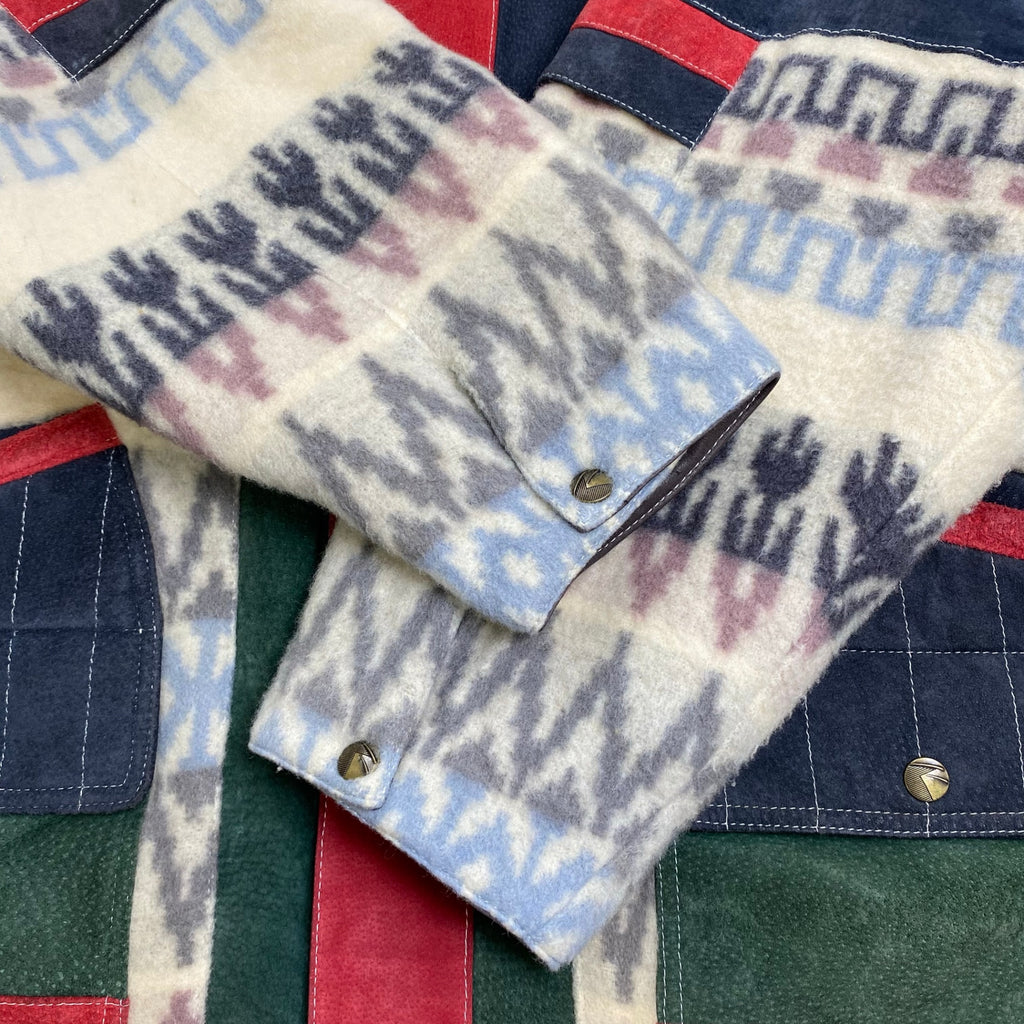 VINTAGE ヴィンテージ / ヴィンテージ フリース×レザー ジャケット SIZE：M