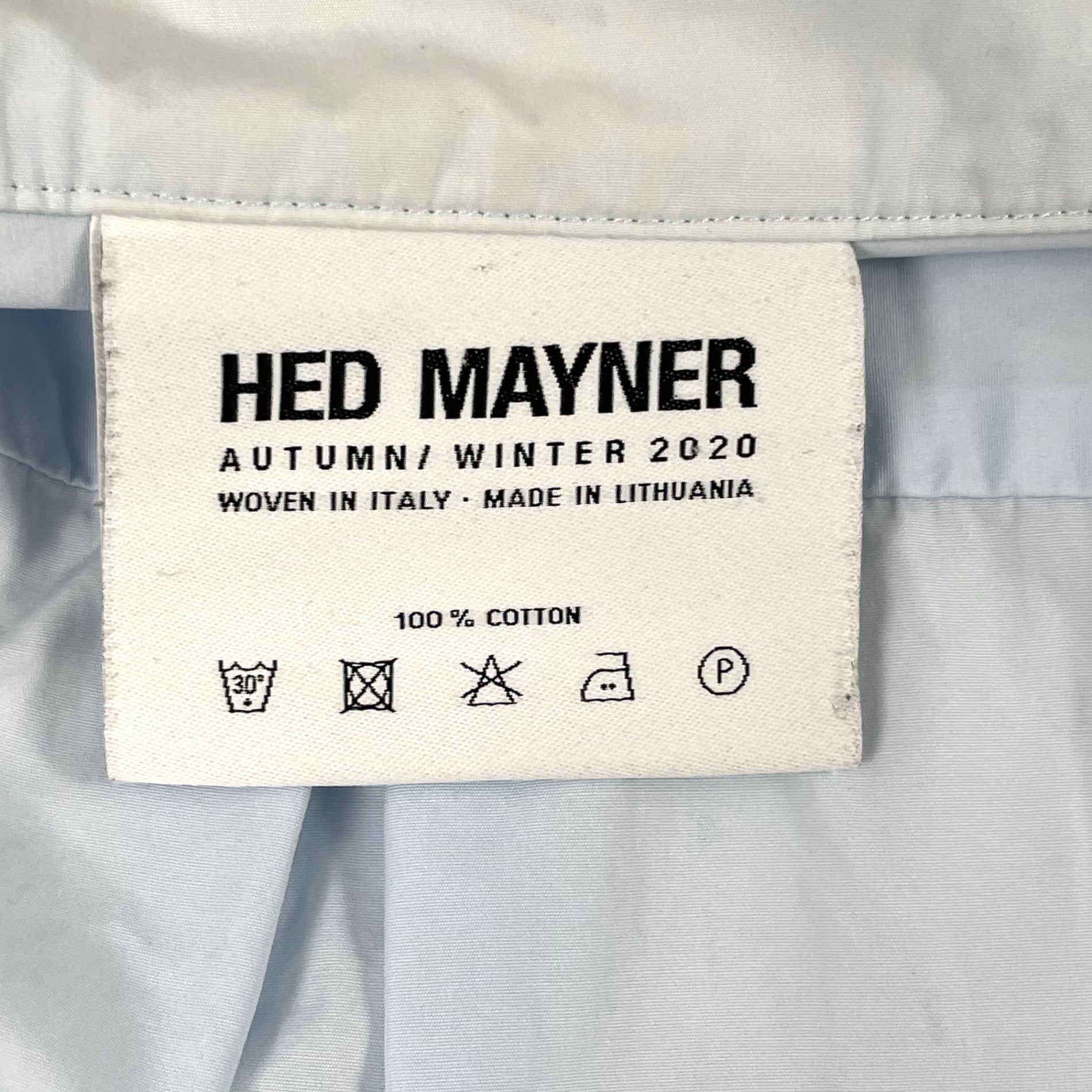 HED MAYNER / ノーカラービッグシャツ 20AW SIZE:S