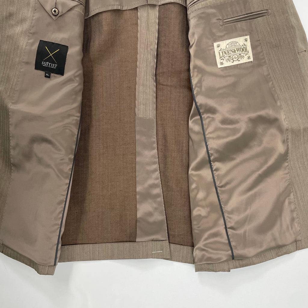 SUITIST スーティスト / ウールリネンセットアップスーツ 未使用品 参考定価：60,000程度 SIZE:XL