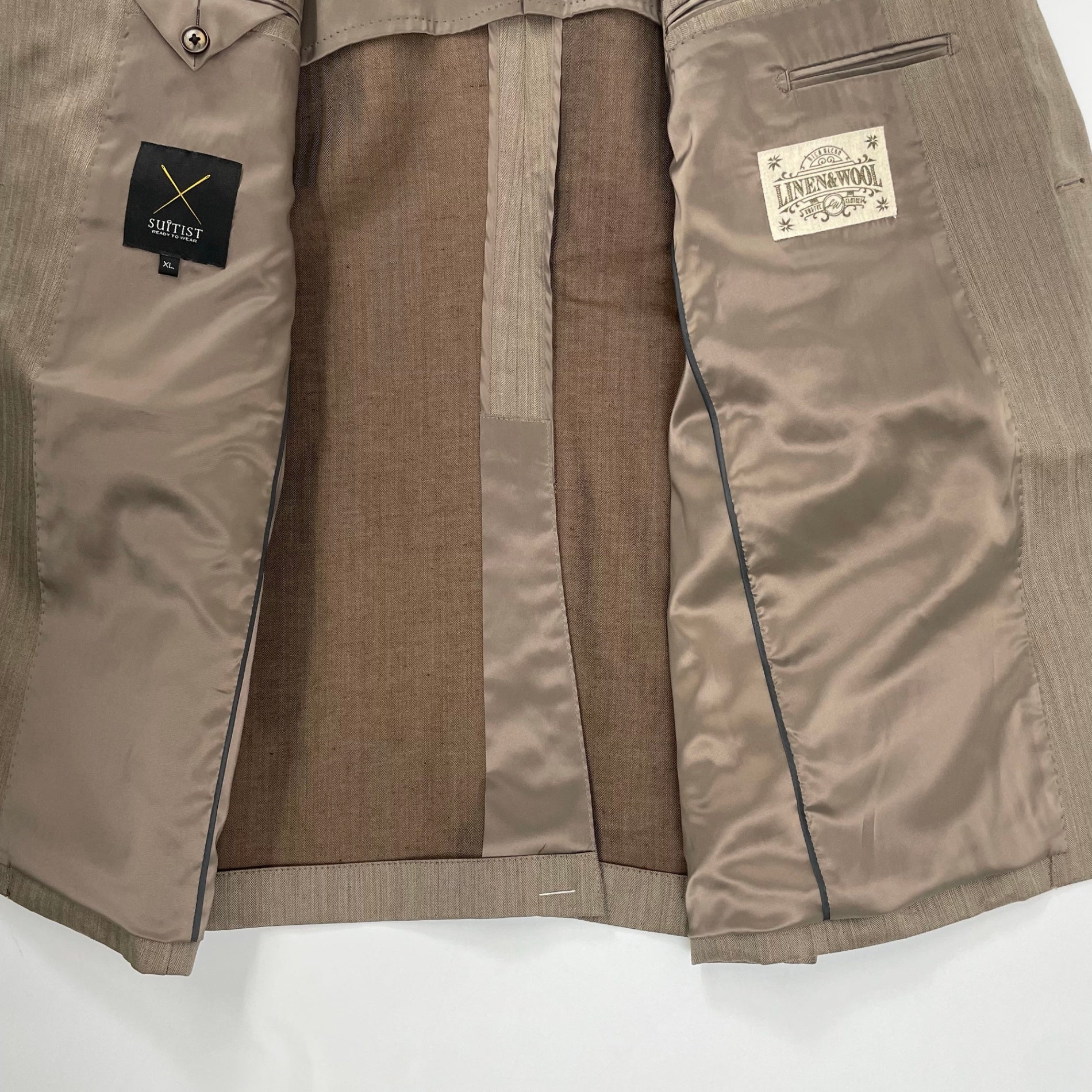 SUITIST スーティスト / ウールリネンセットアップスーツ 未使用品 参考定価：60,000程度 SIZE:XL