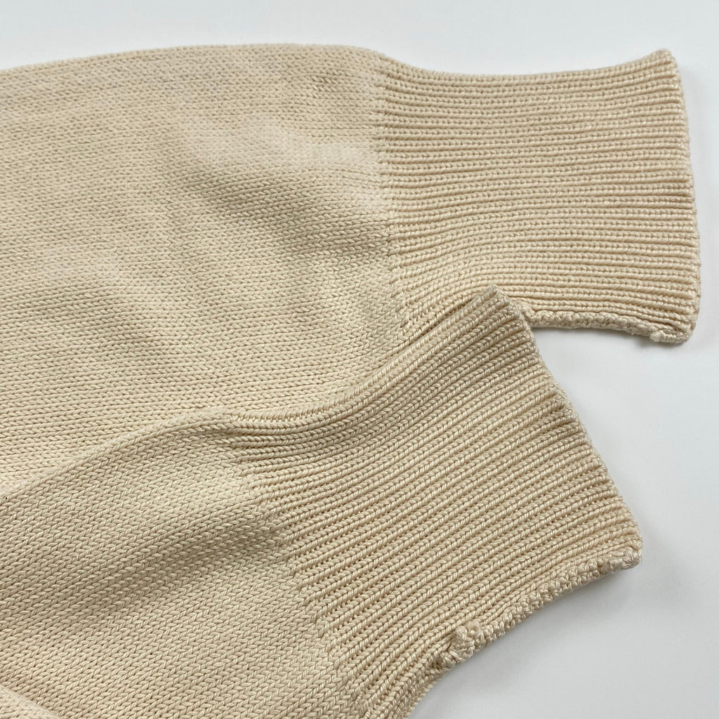 【超希少】 90s Polo by Ralph Lauren ポロ ラルフローレン / シルク100％ ワイド・ショート ニット ポロシャツ SIZE：XL