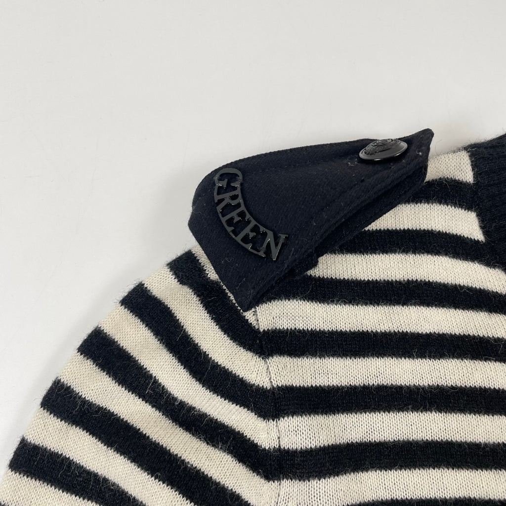 green(HYKE) / エポレットボーダーニット 参考定価：30,000程度 SIZE:1