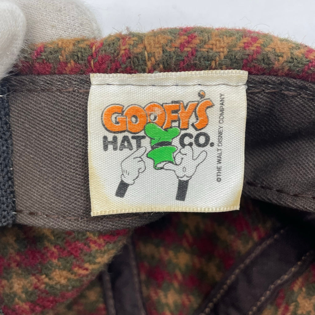 VINTAGE DISNEY / 90s ミッキーマウス ツイード×レザー ヴィンテージキャップ