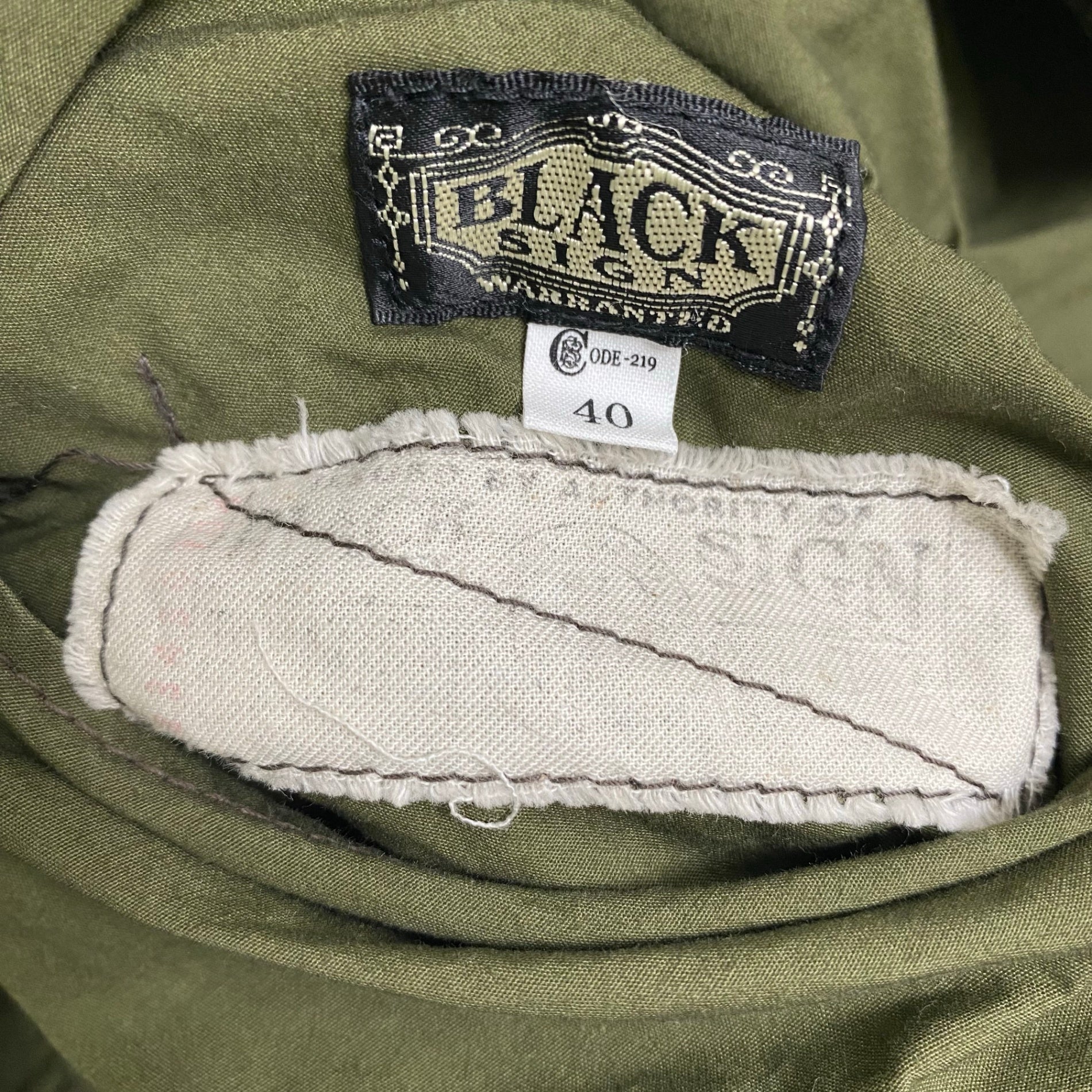 BLACK SIGN ブラックサイン / リバーシブルハンティングベスト ピケ 参考定価：30,000程度 SIZE:40(L程度)