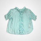 BEAMS BOY ビームスボーイ / コットンリネンフリルギャザーブラウス 未使用 参考定価：14,800+tax SIZE:FREE