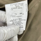 EMPORIO ARMANI / レザーノーカラージャケット 参考定価：150,000程度 SIZE:44