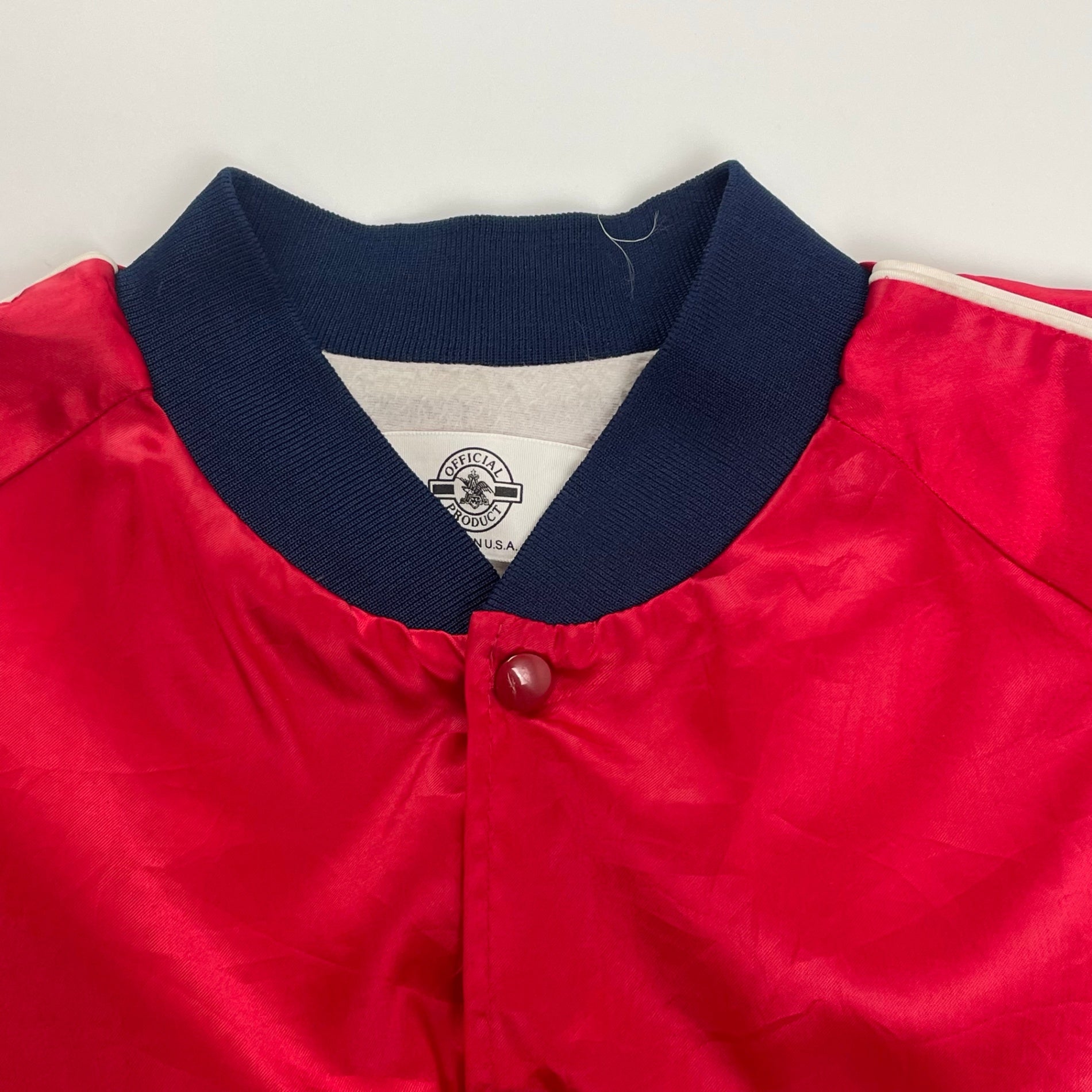 BUDWEISER バドワイザー / USA製オフィシャルスタジャン SIZE:M-L程度