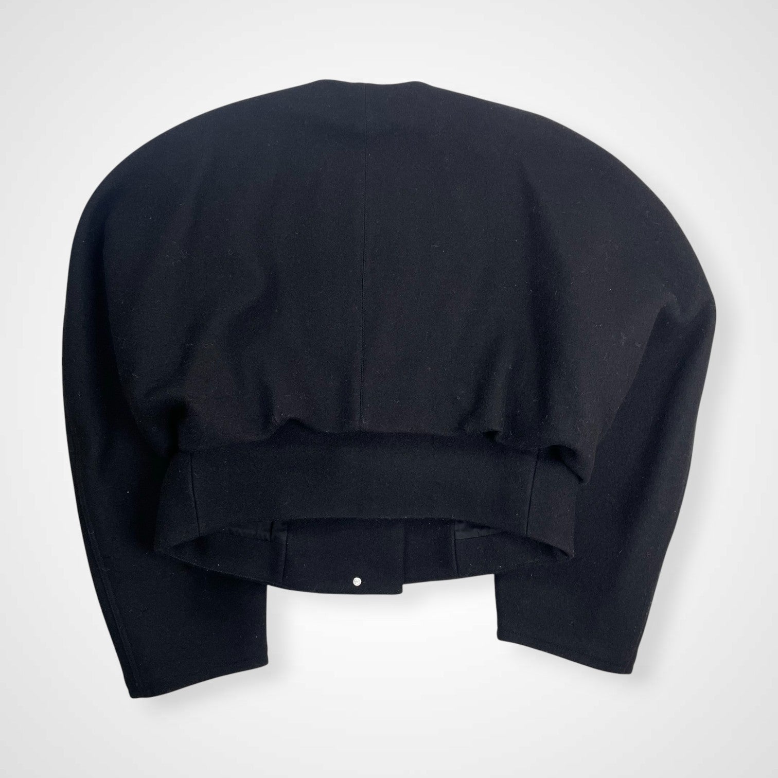 LEMAIRE ルメール / WRAP MELTON JACKET ラップジャケット ブラック 参考定価：150,000程度 SIZE:34