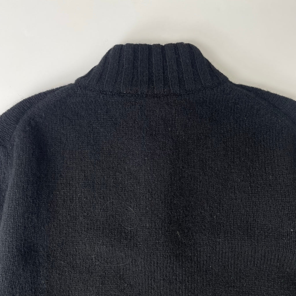 BURBERRY LONDON / シェットランドウール ハーフジップニット イタリア製 参考定価：64,000程度 SIZE:M