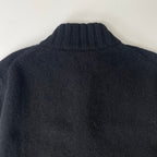 BURBERRY LONDON / シェットランドウール ハーフジップニット イタリア製 参考定価：64,000程度 SIZE:M