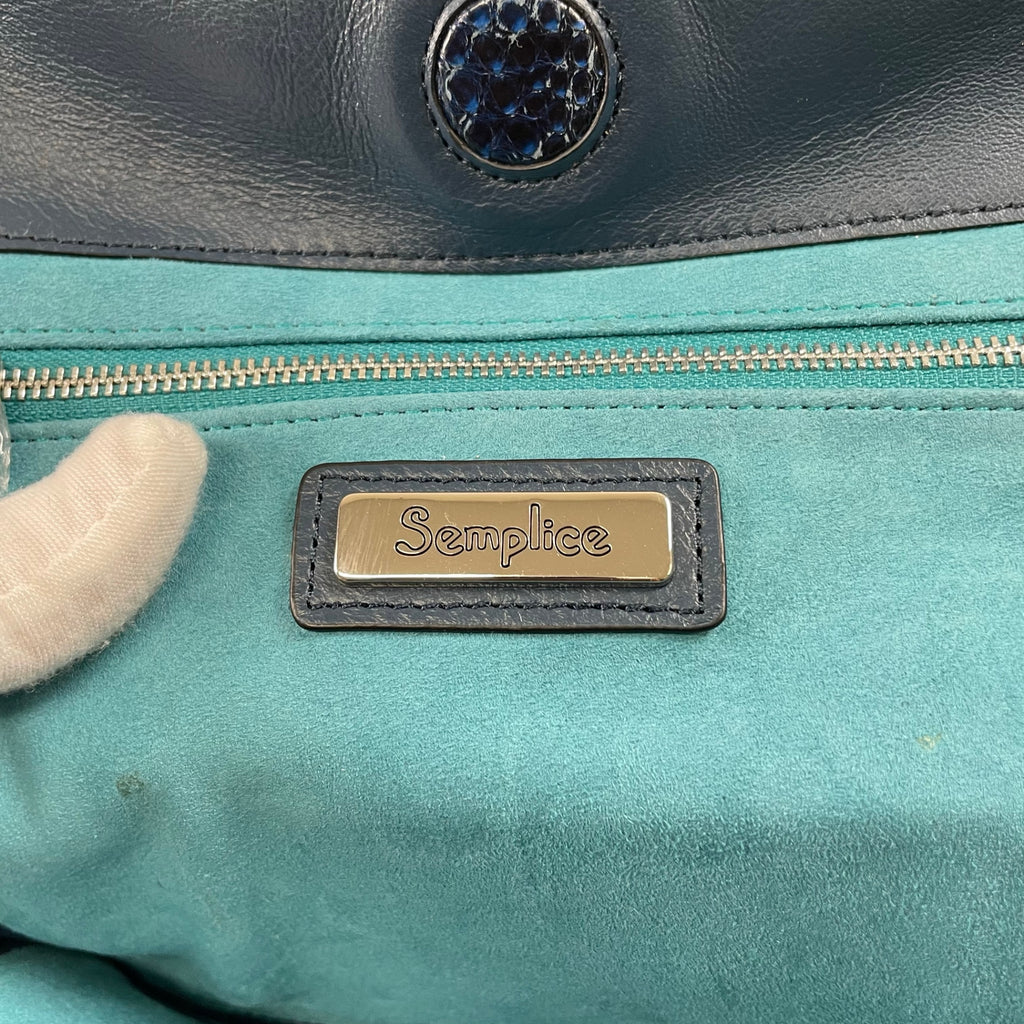SEMPLICE / ダイヤモンドパイソン2wayバッグ 参考定価：150,000程度