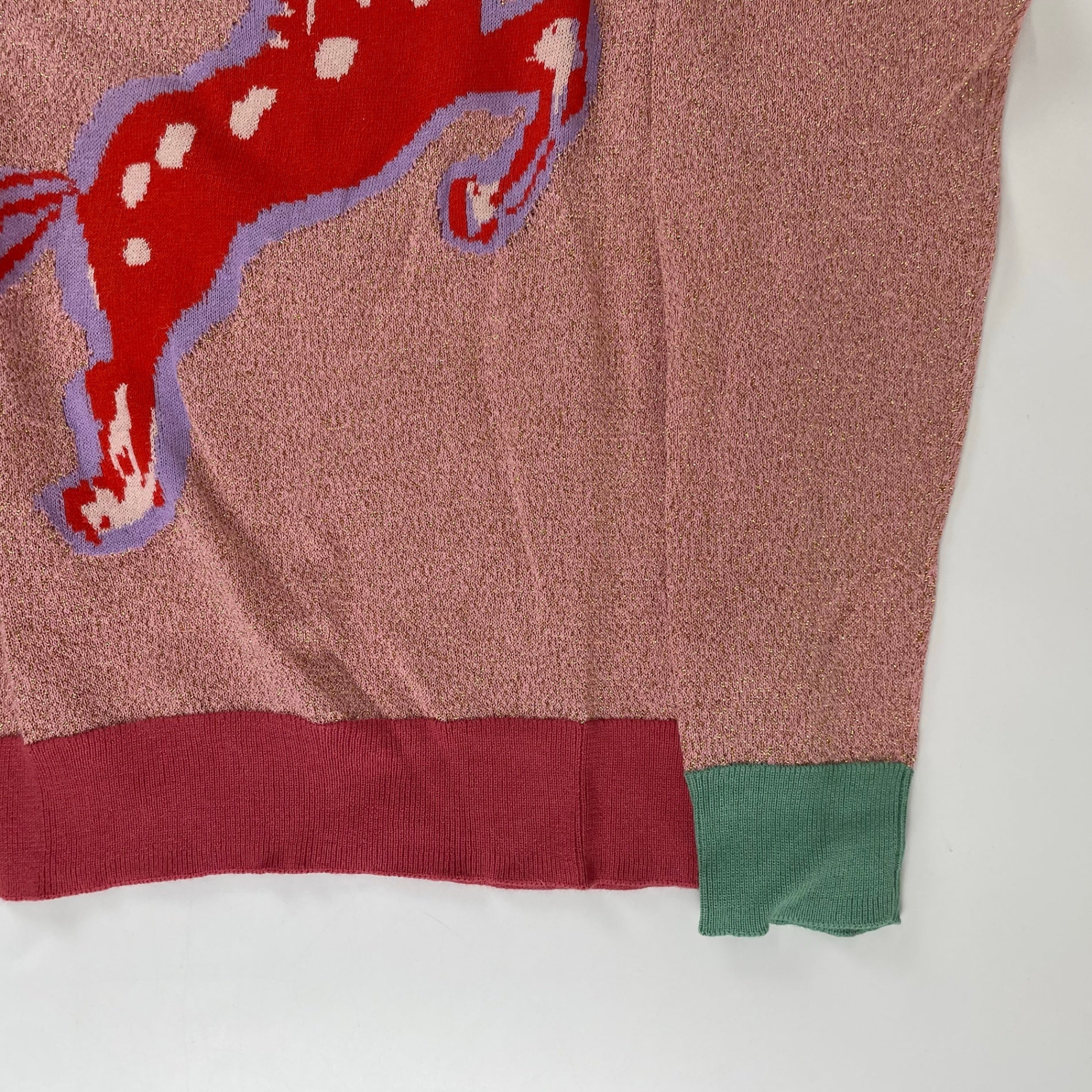 STELLA McCARTNEY ステラマッカートニー / ラメニット-horse- 参考定価：28,000程度 SIZE:14Year(レディースS-M)
