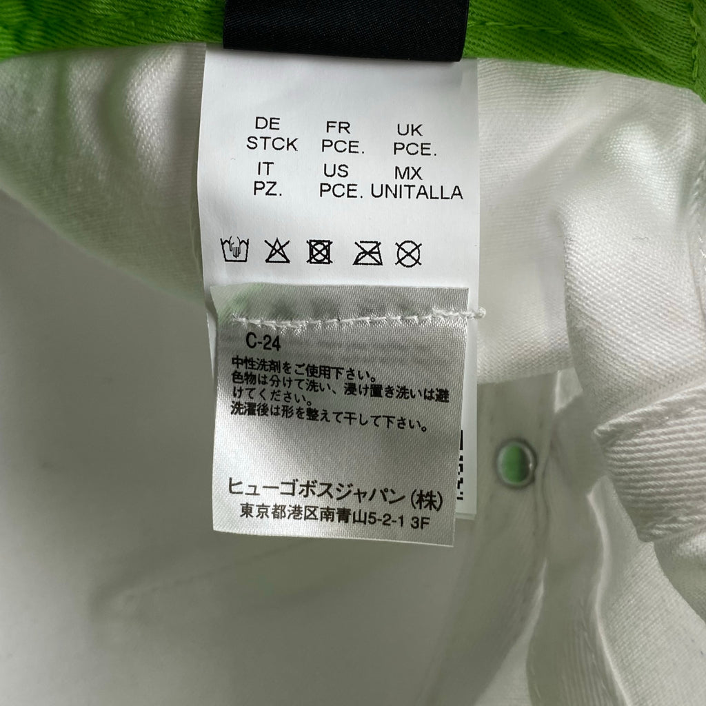 BOSS ボス / ロゴキャップ ホワイト グリーン ゴルフにも SIZE：調整可能