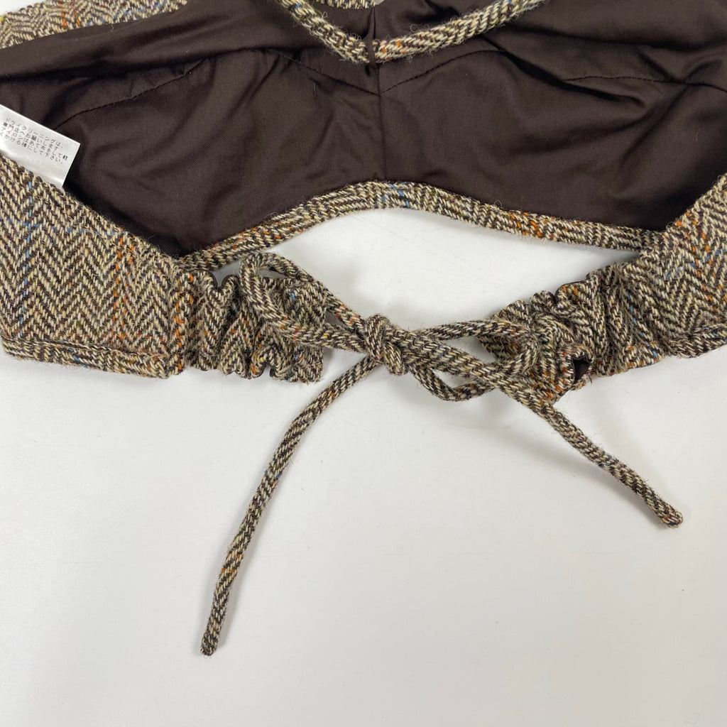 crinkle × Harris Tweed / ハリスツイードビキニトップ  未使用品 参考定価：27,000+tax SIZE:FREE