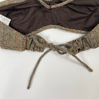 crinkle × Harris Tweed / ハリスツイードビキニトップ  未使用品 参考定価：27,000+tax SIZE:FREE