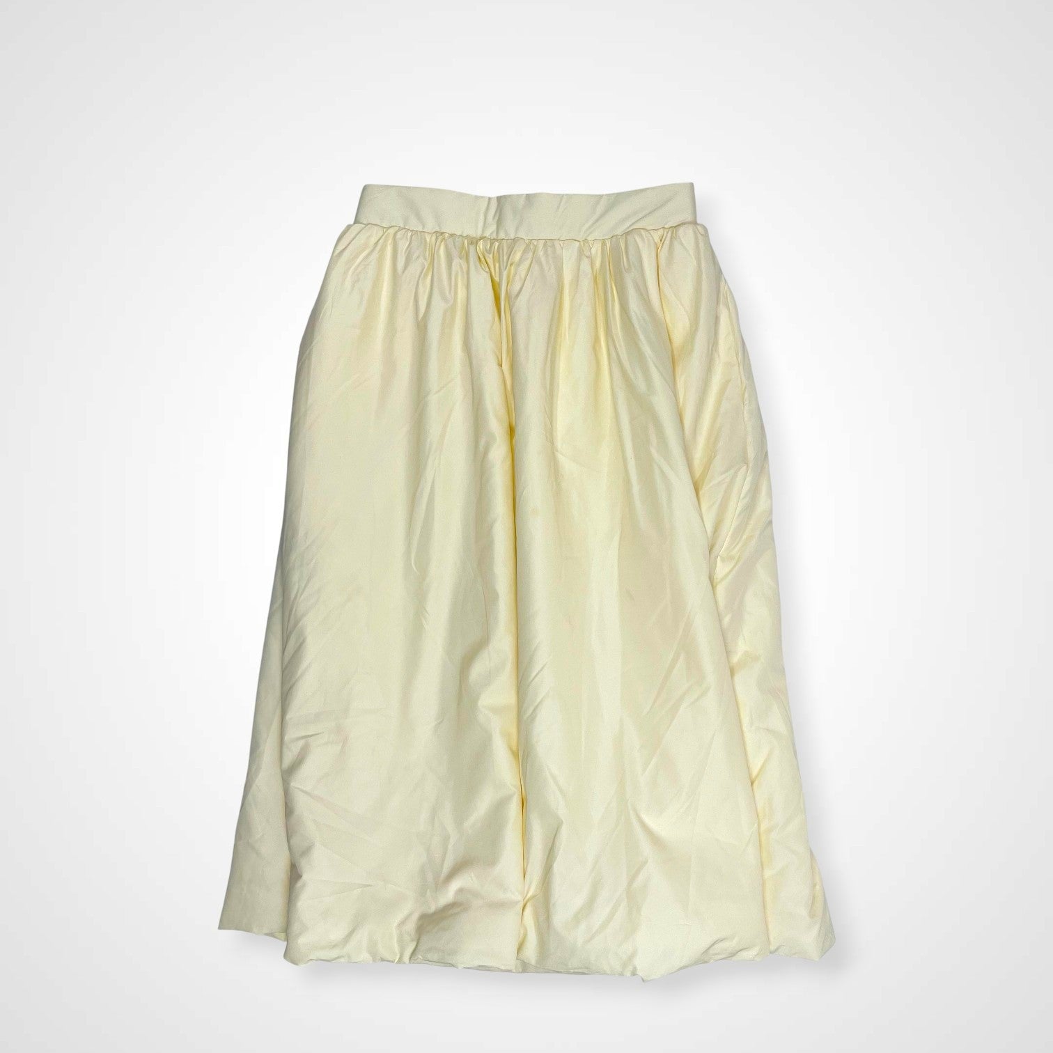 BAUM UND PFERDGARTEN バウムウンドヘルガーテン / Thinsalateスカート イエロー BEAMS取扱い 参考定価：40,000程度 SIZE:36