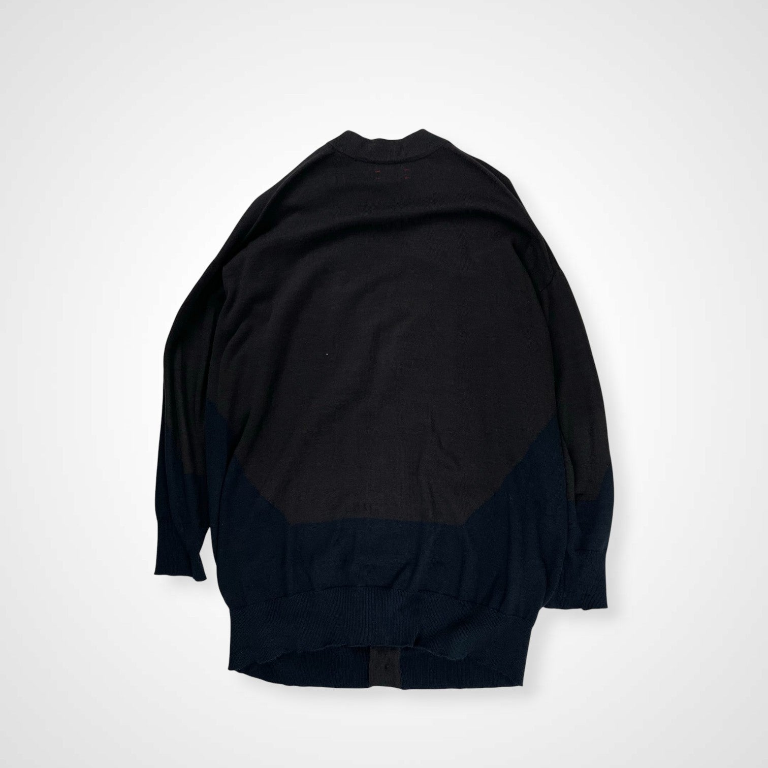 unfil アンフィル / スイッチングカーディガン グレー×ネイビー 参考定価：22,000程度 SIZE：1