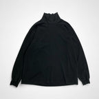 AURALEE オーラリー / LUSTER PLAITING HI NECK L/S TEE ブラック 参考定価：15,000+tax SIZE:3