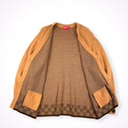 Supreme / brushed checkerboard cardigan 21SS SIZE:XL