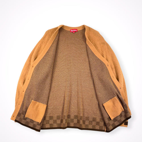 Supreme / brushed checkerboard cardigan 21SS SIZE:XL