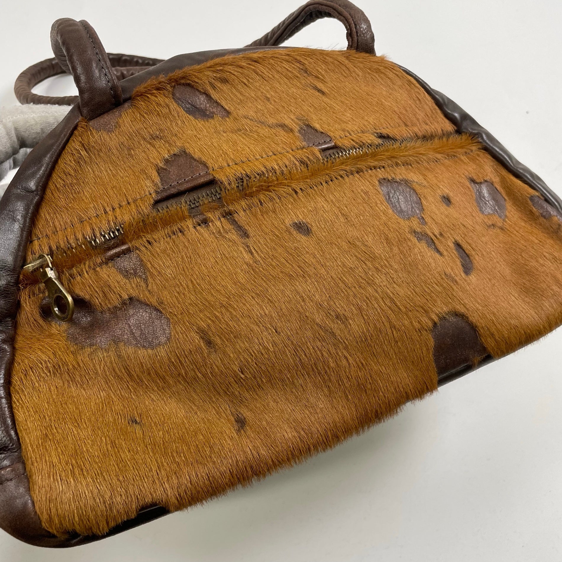 JAS M.B LONDON ジャスエムビー ロンドン / ハラコレザーバッグ ボストン 参考定価：60,000程度