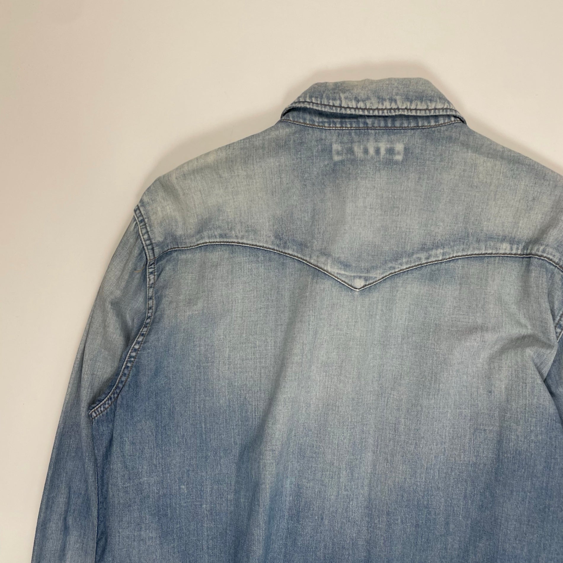 Ron herman ロンハーマン / ヴィンテージ加工 スナップボタンデニムシャツ 参考定価：40,000程度 SIZE:XL