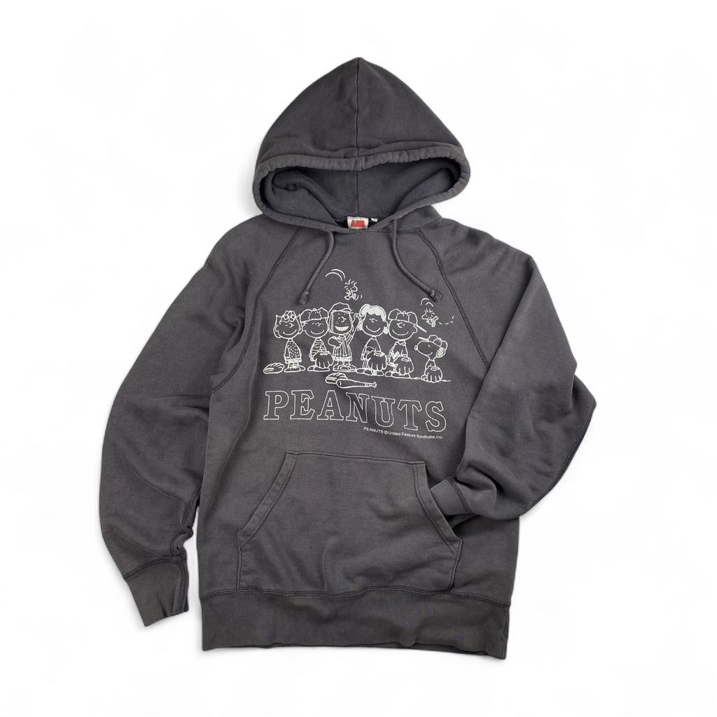 90s VINTAGE PEANUTS ピーナッツ / フェード感 両面プリント  プルオーバーパーカー SIZE：S