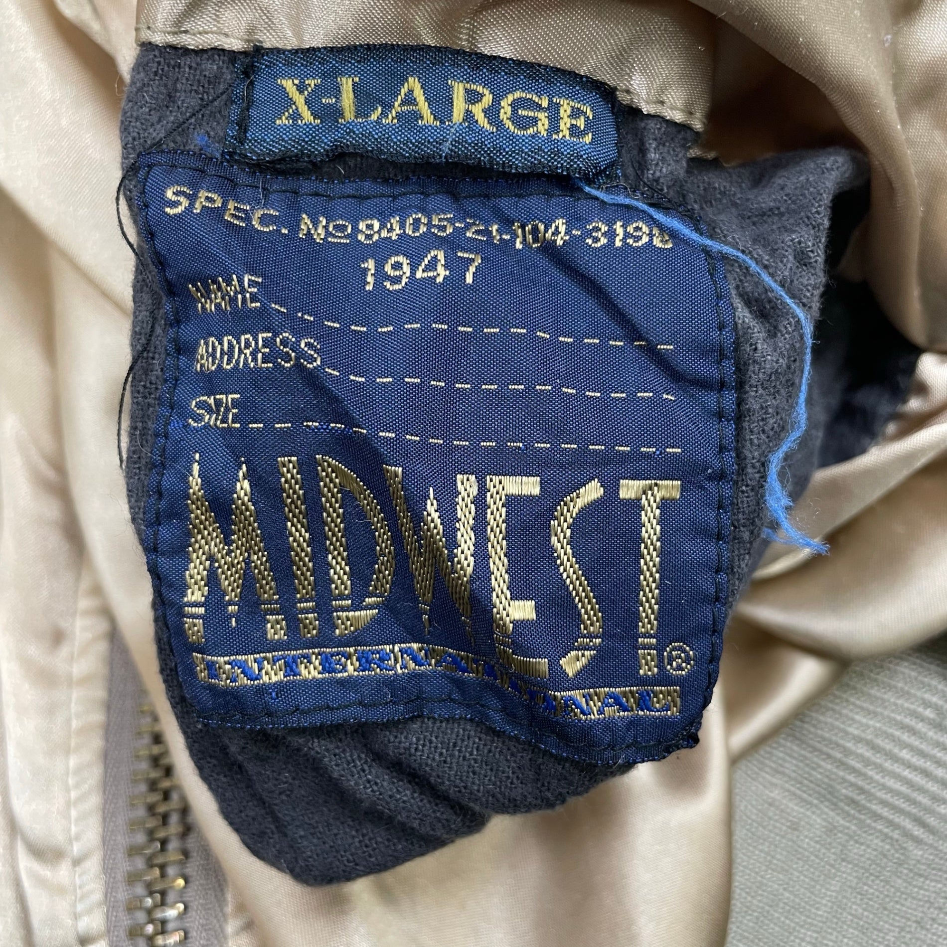 VINTAGE ヴィンテージ / 〈MIDWEST〉MA-1サンプリングスーベニアジャケット SIZE:XL