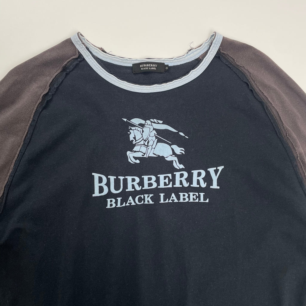 BURBERRY BLACK LABEL バーバリーブラックレーベル / 00s ラグランカットソー シャドーホース Y2K SIZE：3