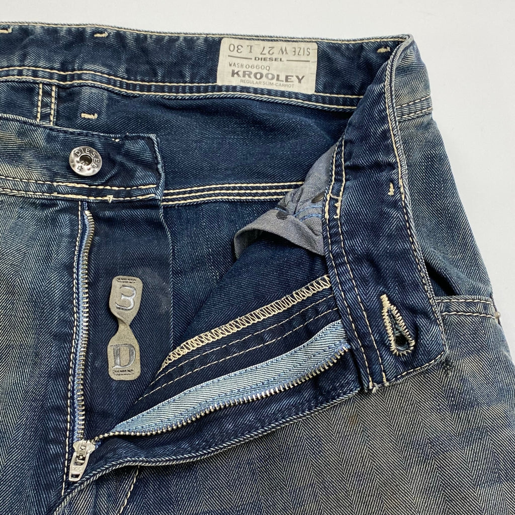 DIESEL ディーゼル / KROOLEY 0660Q ヘリンボーン デニムパンツ SIZE:W27 L30