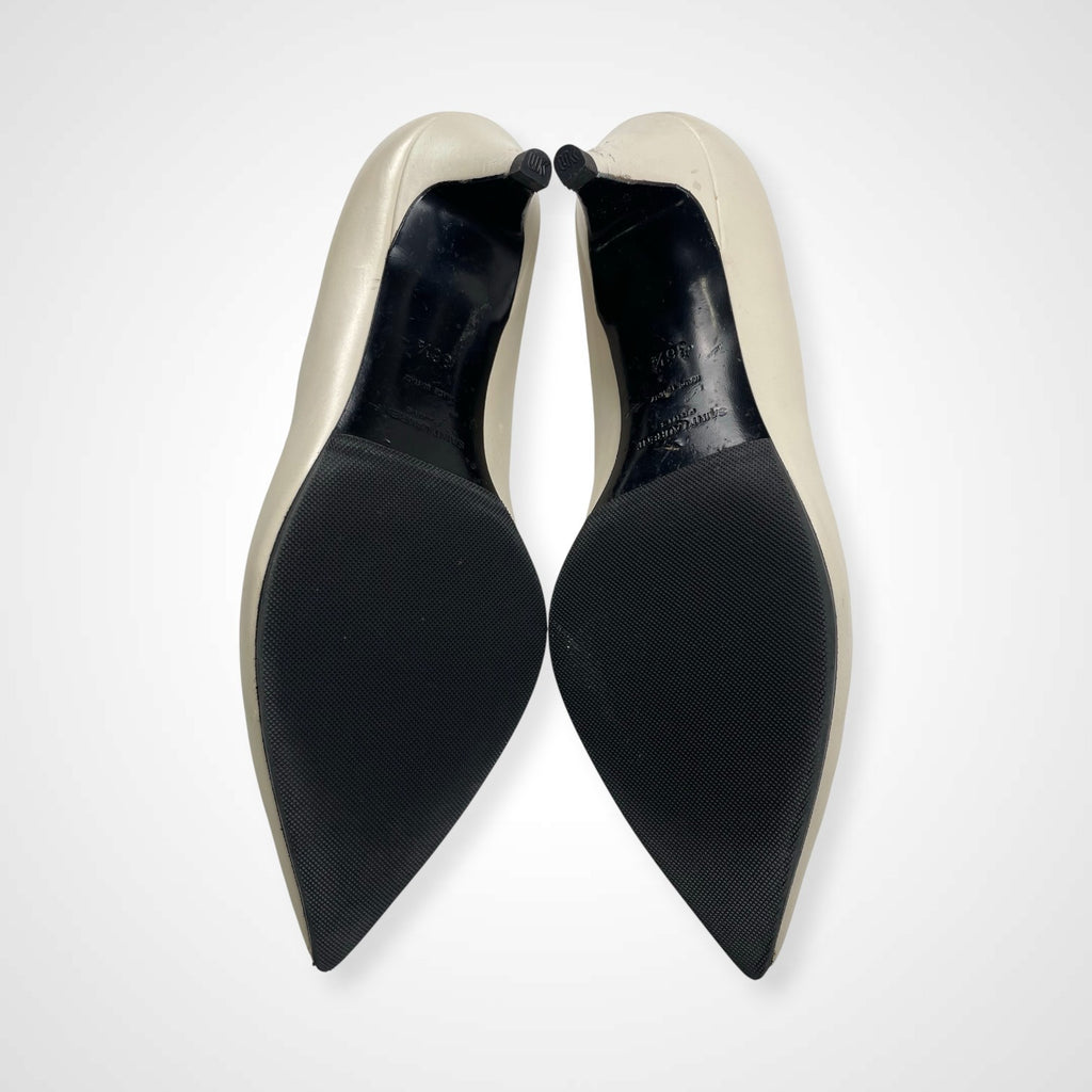 SAINT LAURENT PARIS サンローランパリ / レザーパンプス ホワイト 参考定価：90,000程度 SIZE：36 1/2