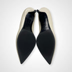 SAINT LAURENT PARIS サンローランパリ / レザーパンプス ホワイト 参考定価：90,000程度 SIZE：36 1/2