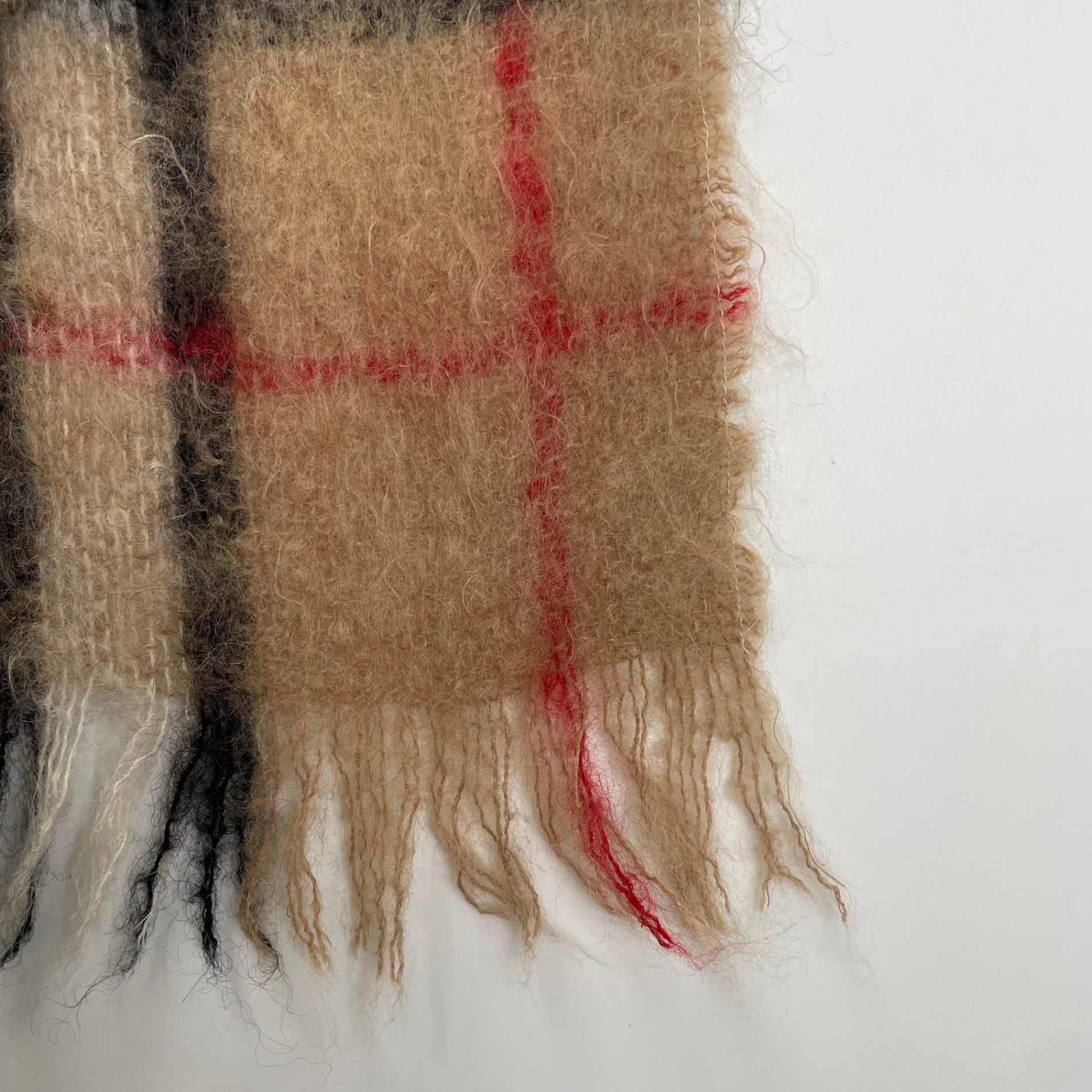 VINTAGE ヴィンテージ / ヴィンテージ モヘヤMIX マフラー スコットランド製 SIZE:165×22cm