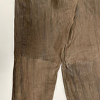 VINTAGE ヴィンテージ / 〈JEAN PIERRE MICHELET〉 再構築デザインストライプレザーパンツ SIZE：42