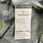 MAISON SPECIAL メゾンスぺシャル / アブストラクトフロー プライムオーバー クルーネック Tシャツ SIZE：1