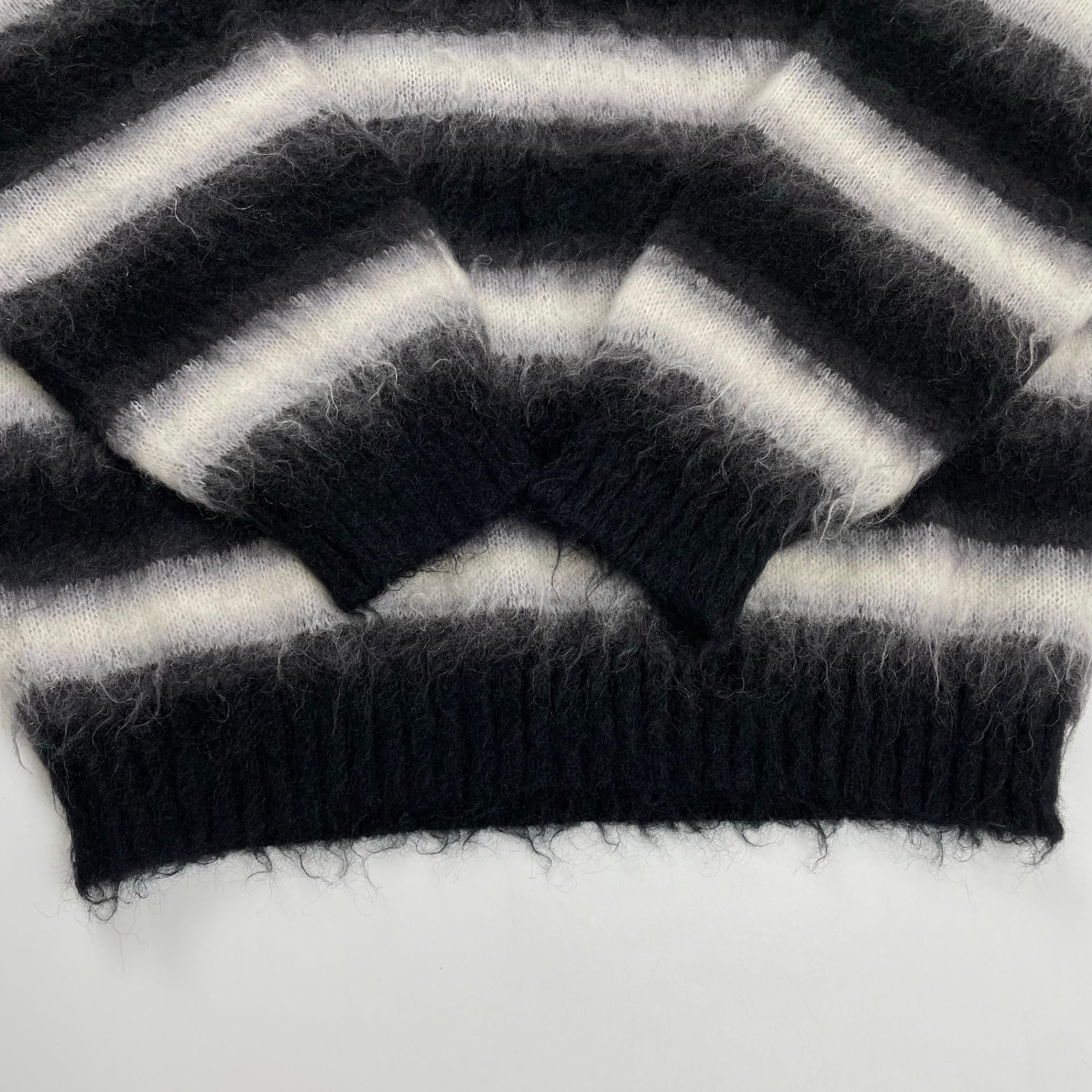 MINEDENIM マインデニム / Blurry Border Mohair Knit Pullover モヘヤMIX 参考定価：48,000+tax SIZE:2