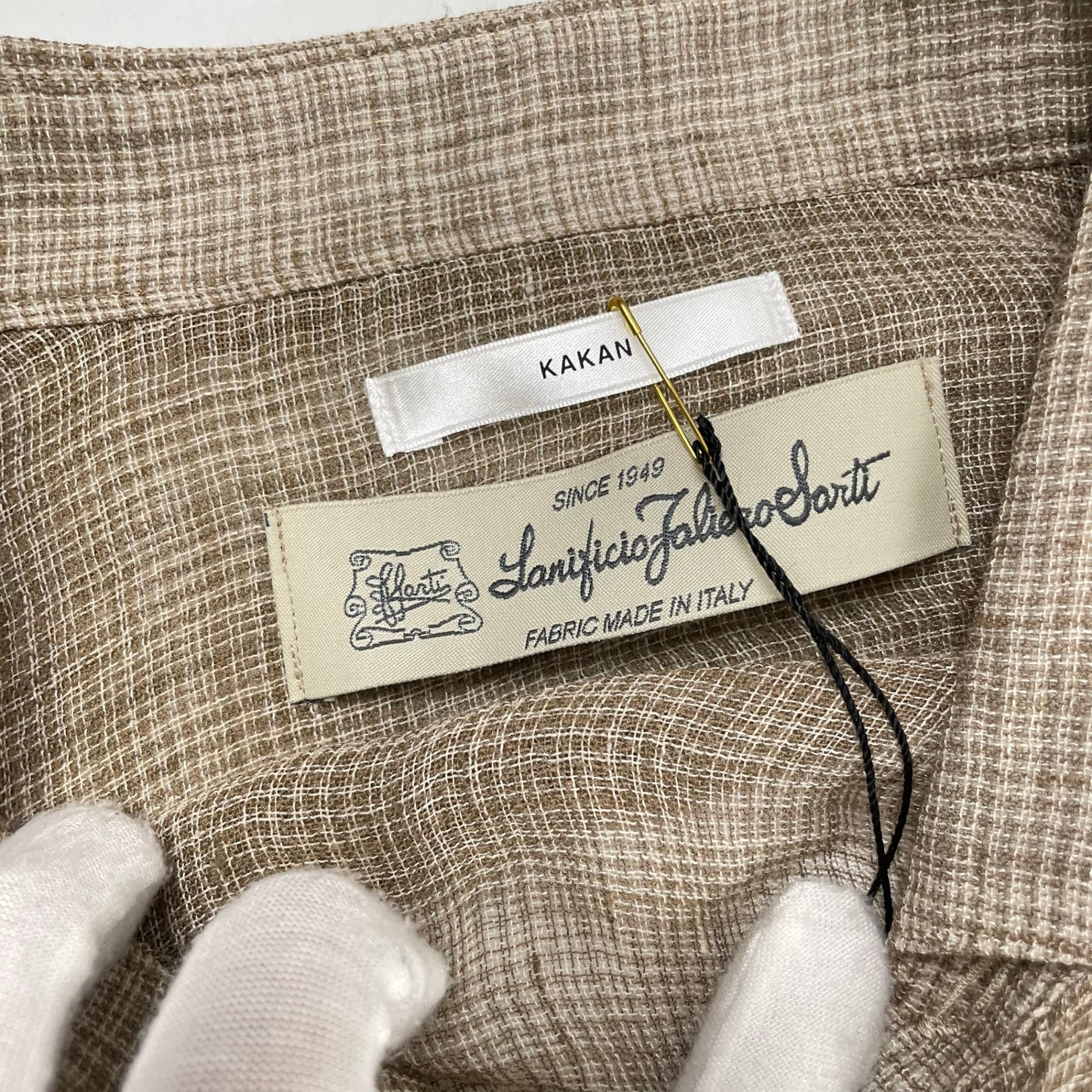 KAKAN / HORIZONTAL COLLAR SHIRT 未使用品 参考定価：52,000+tax SIZE:FREE