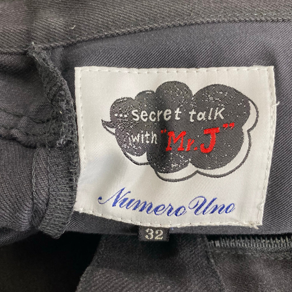 NUMERO UNO ヌメロ ウーノ  小沢宏氏 / クロップドデニムパンツ ブラック 参考定価：25,000程度 SIZE：32