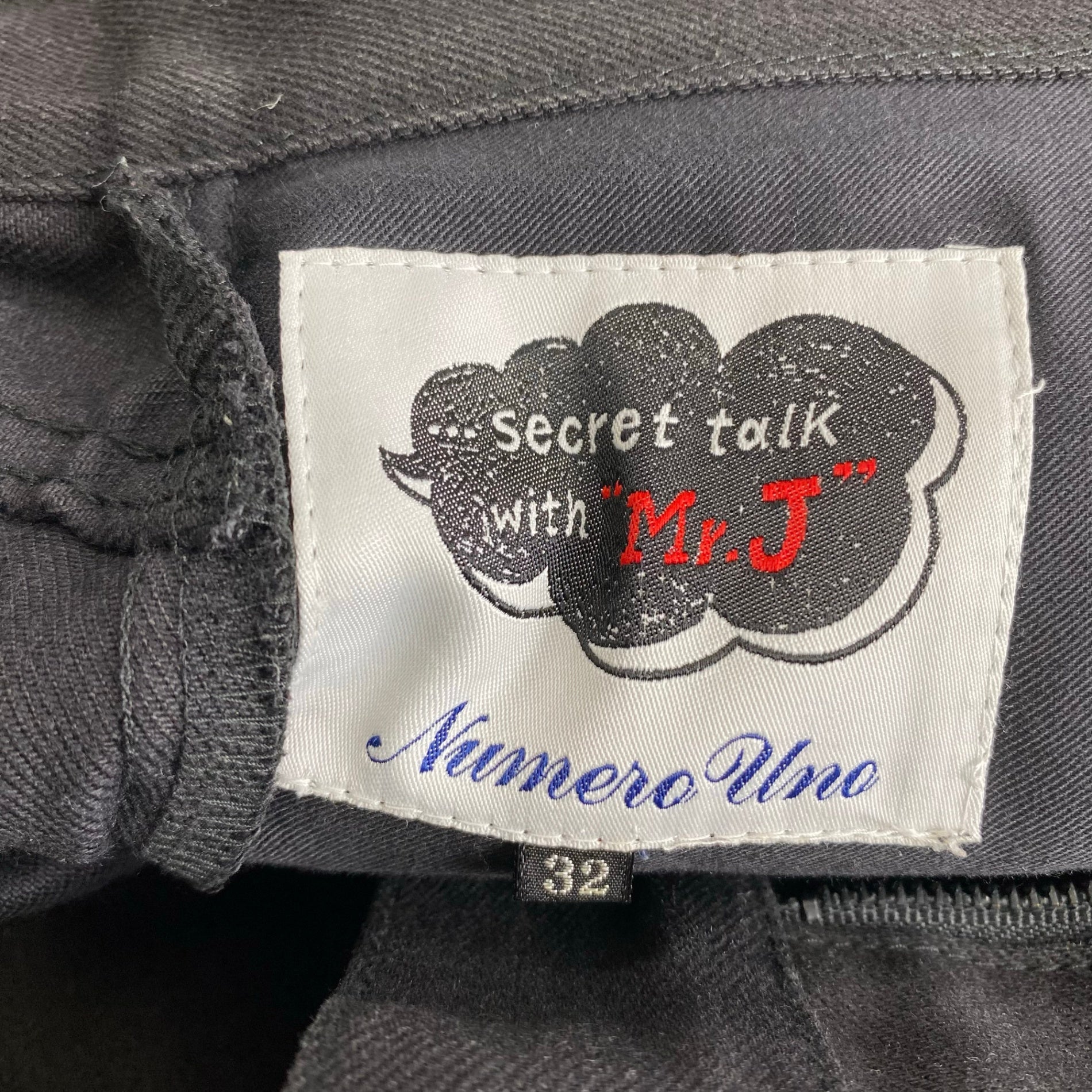 NUMERO UNO ヌメロ ウーノ  小沢宏氏 / クロップドデニムパンツ ブラック 参考定価：25,000程度 SIZE：32