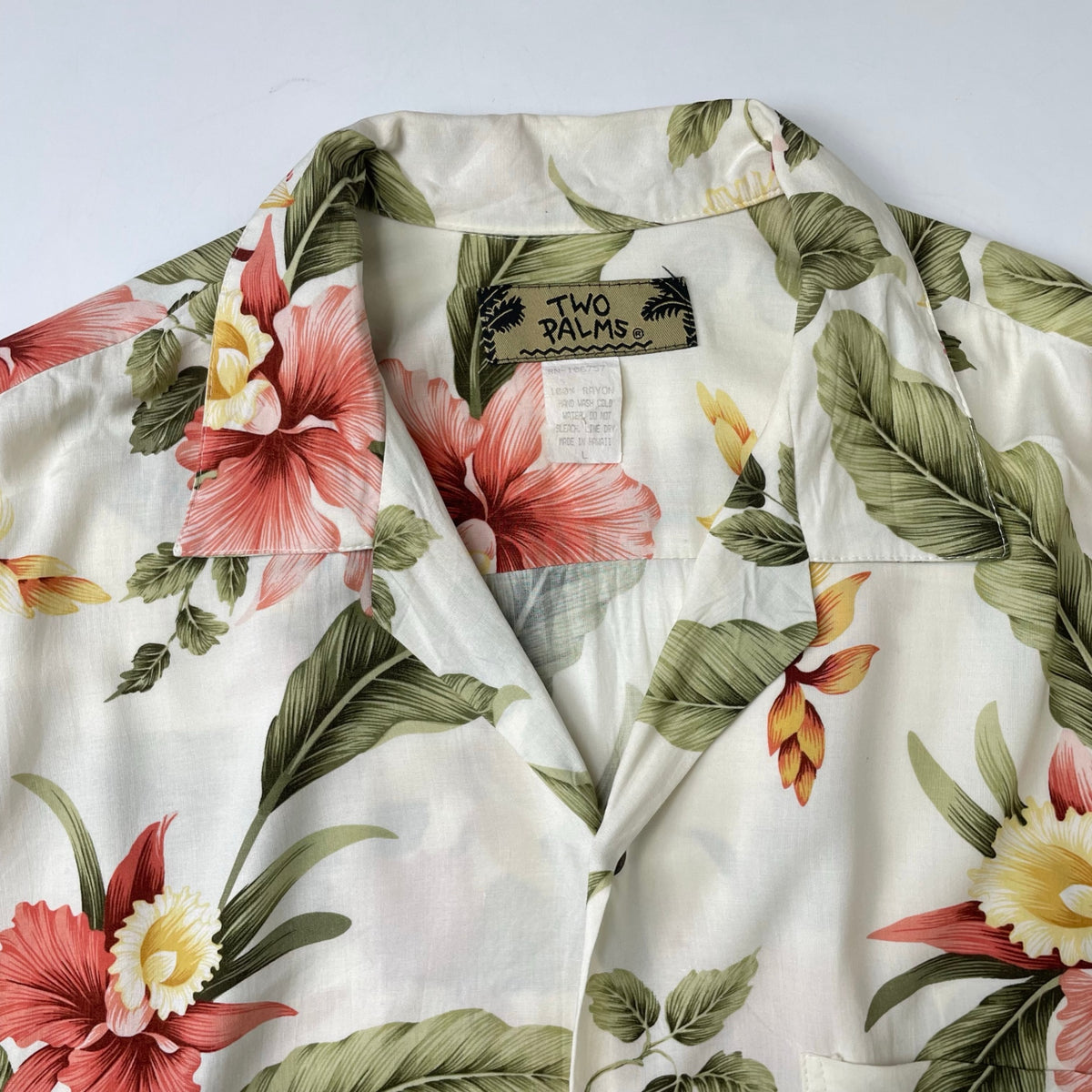 TWO PALMS / USA製レーヨンアロハシャツ SIZE:L