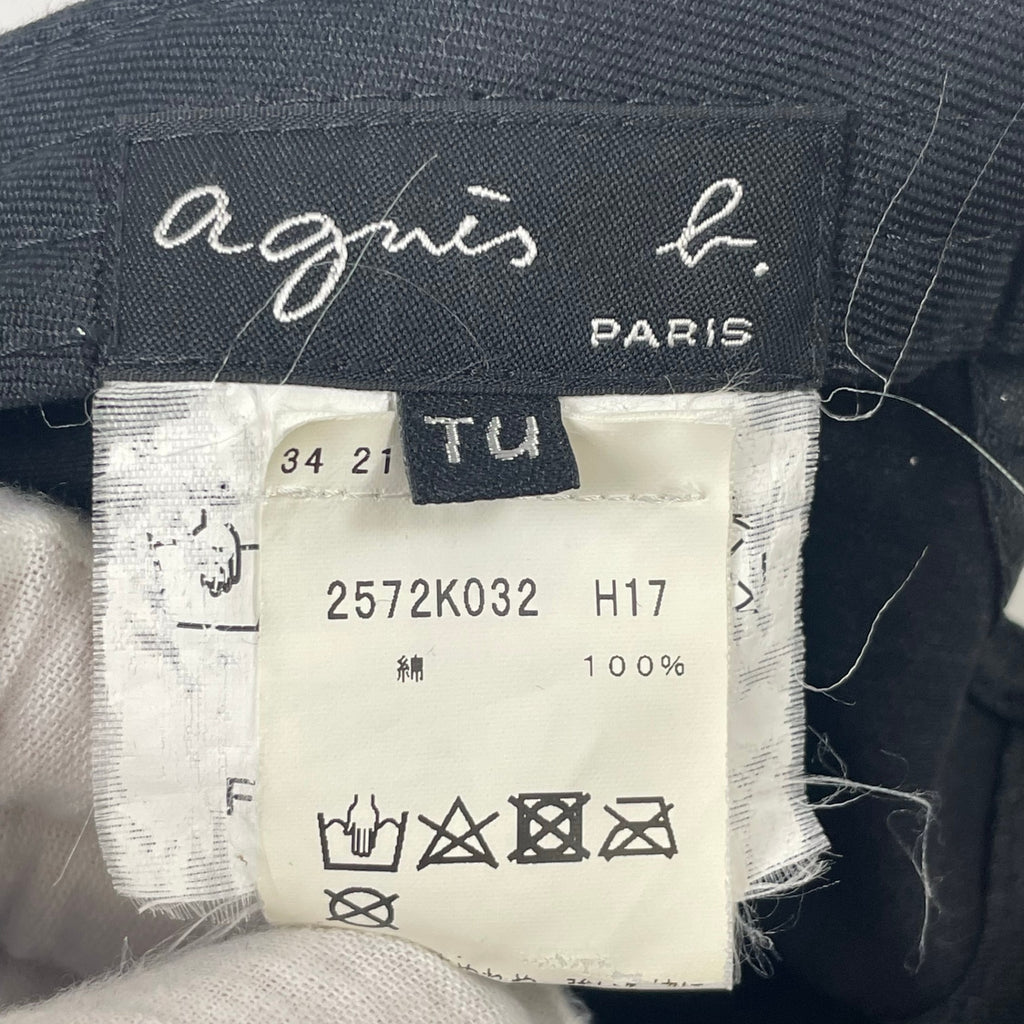 agnes b / サイドロゴキャップ 参考定価：9,000程度