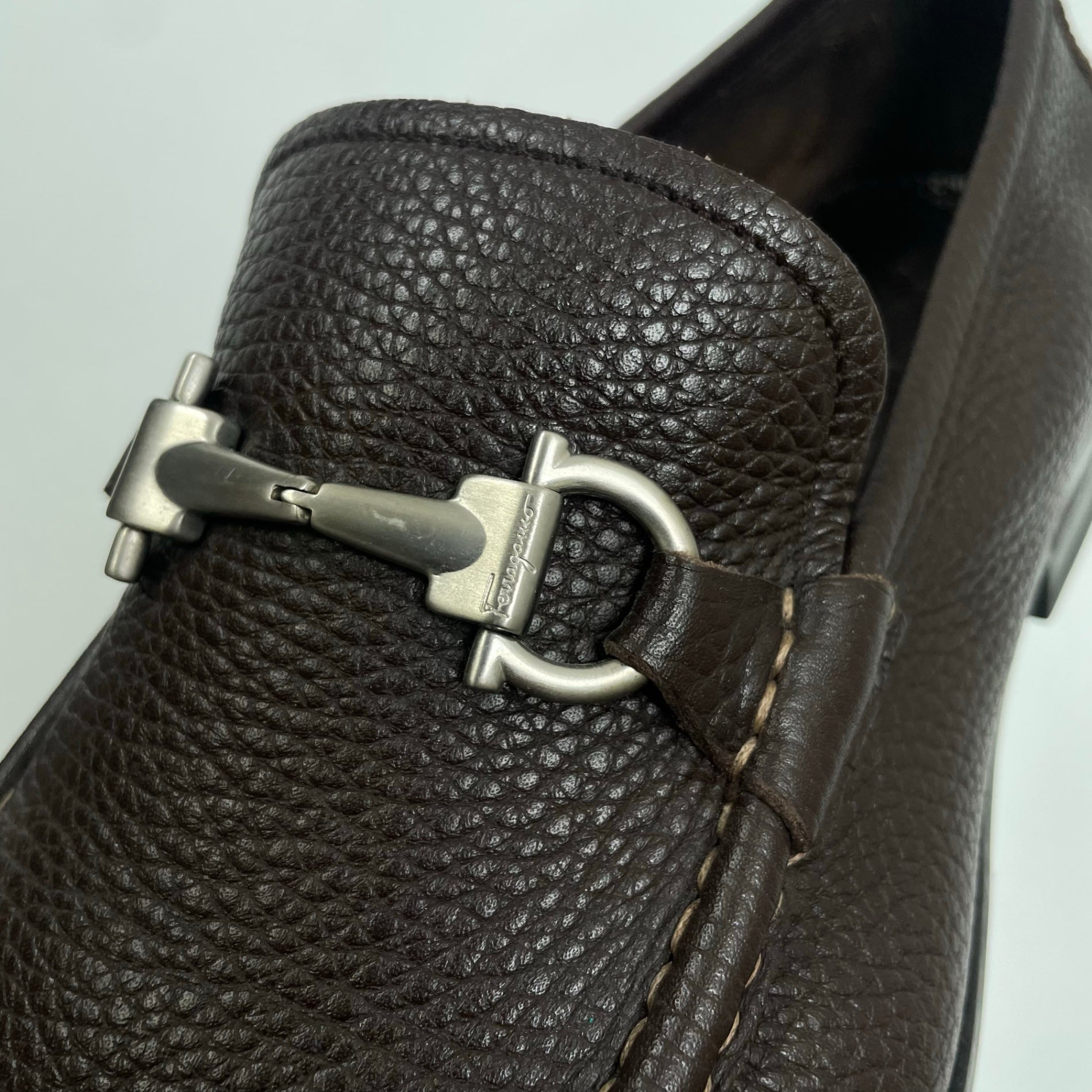 Salvatore Ferragamo サルバトーレ フェラガモ / ガンチーニビットローファー ブラウン 参考定価：70,000程度 SIZE:8 1/2