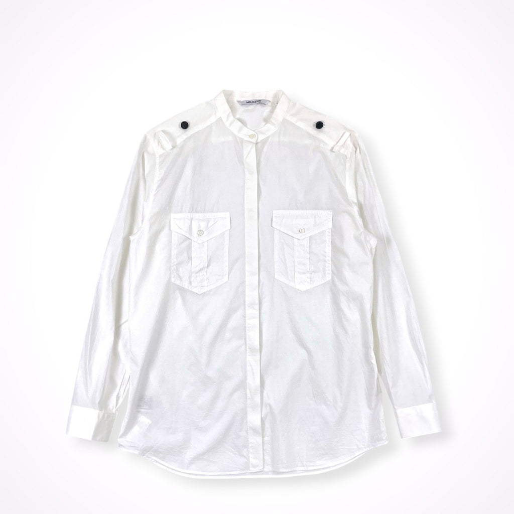 NeiL BarreTT / ミリタリーポプリンシャツ 参考定価：55,000程度 SIZE:S