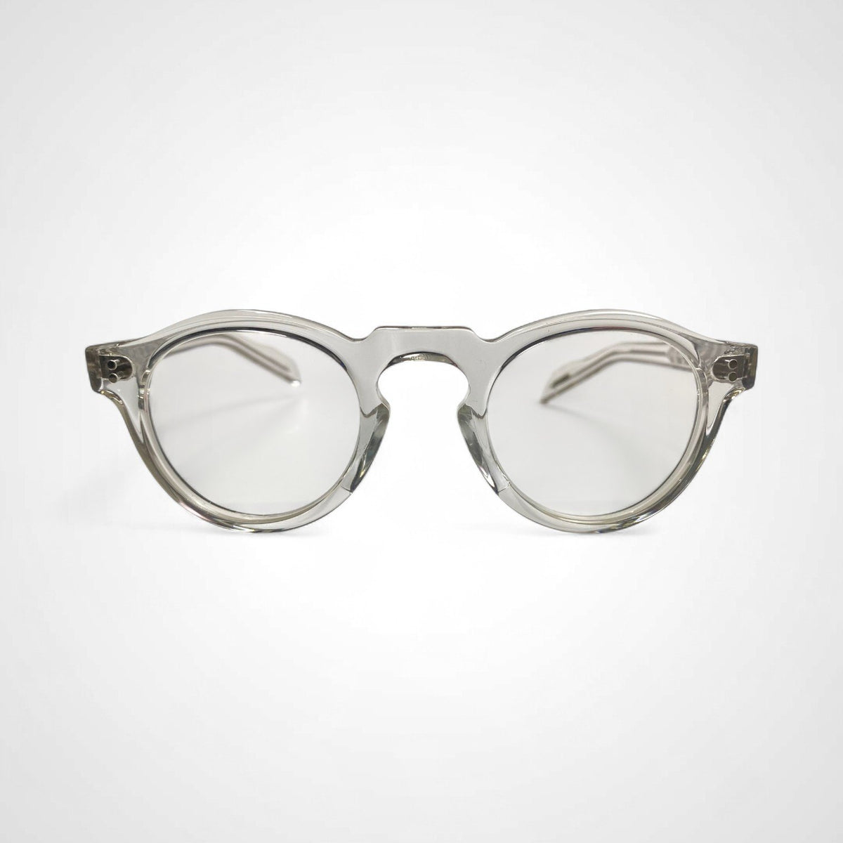 金子眼鏡 × UNITED ARROWS / パント型 KEVIN クリア 度なしクリアレンズ入